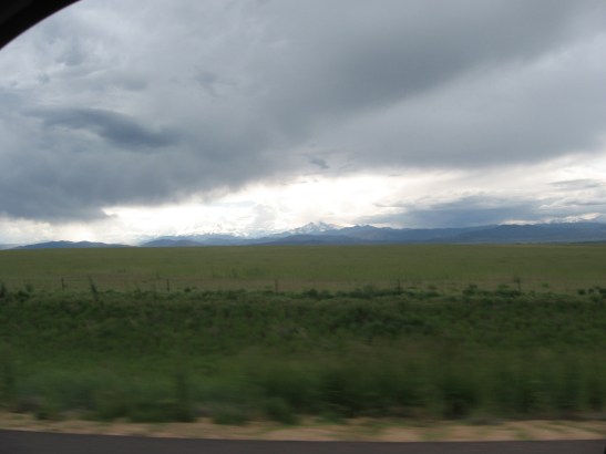 I-25, mountains, Northern Colorado
