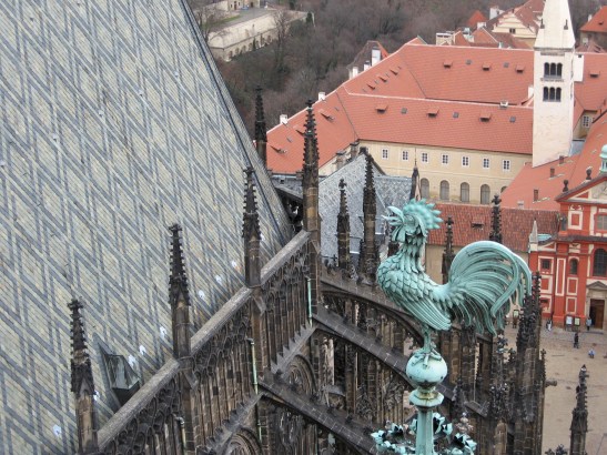 Lookout, St. Vitus, Prague, church photos, travel, tourism