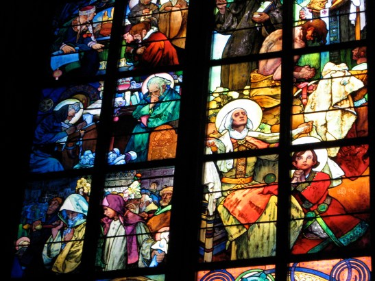 Mucha, St. Vitus, window, stained glass