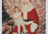 Christmas photos, childhood, Santa