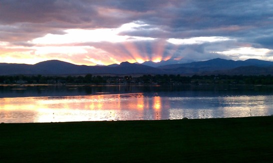 sunset, Colorado