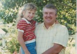 childhood photos, father and daughter