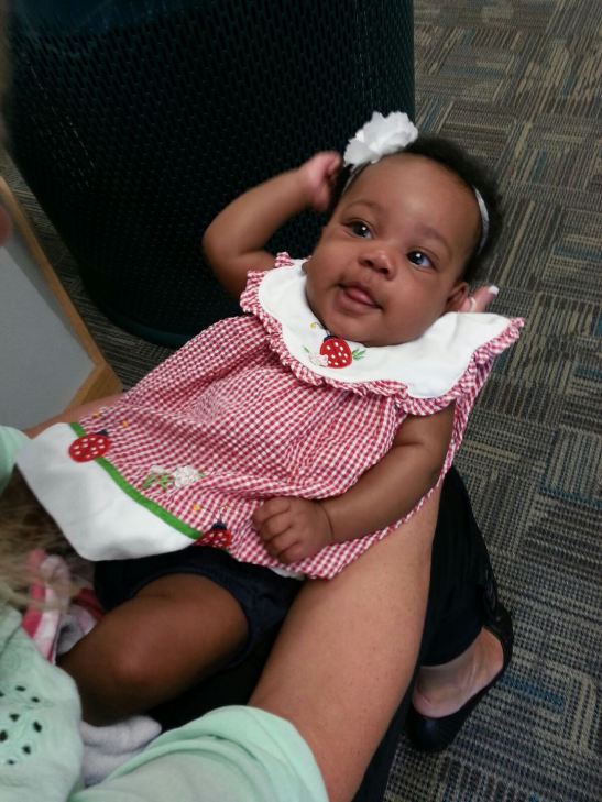 My niece Savannah. Not eating bagels yet, but one day... :)