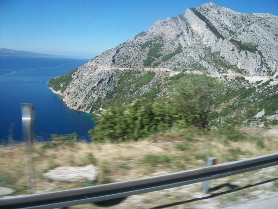 Croatian coast, bus