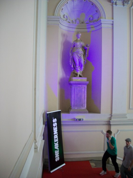 At a Sneaker Show in Vienna. 