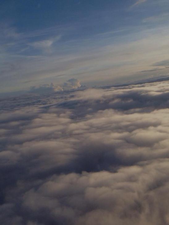 airplane clouds
