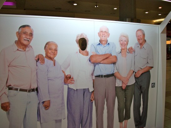 I found this extremely creepy somethingorother at a Budapest Shopping Mall. :)