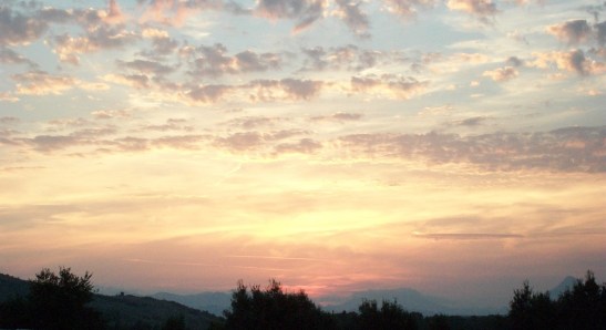 Medjugorje, sunset